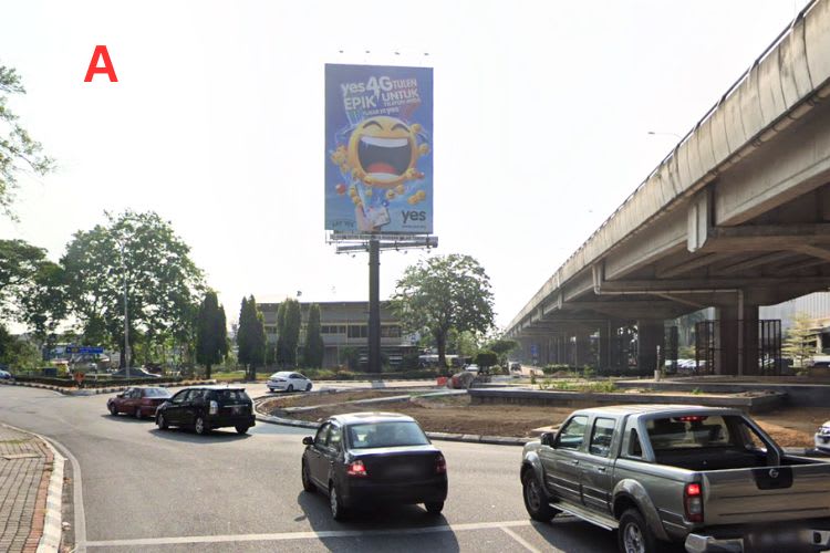 2 Sided Unipole Billboard at Bulatan Telok Wanjah, Alor Setar, Kedah (interchange with Jalan Teluk Wanjah/Jalan Stadium)