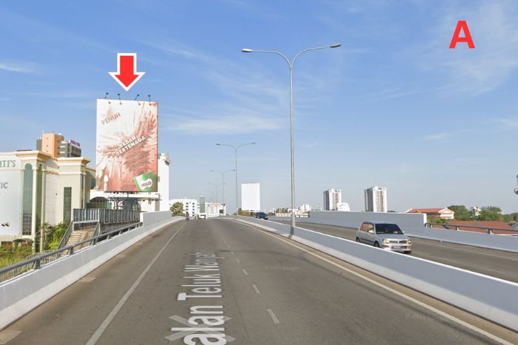 2 Sided Vertical Unipole Billboard at Jalan Teluk Wanjah, Alor Setar, Kedah (near Star Parade Complex and Aman Central)