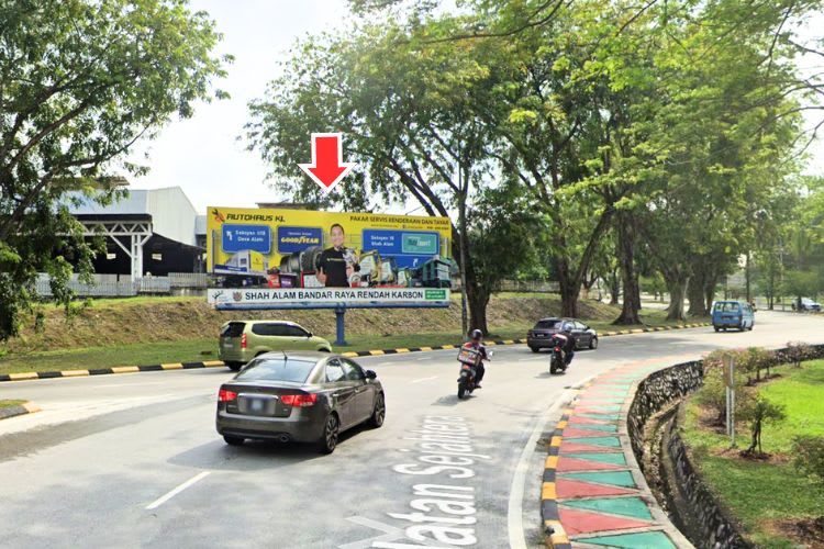 1 Panel Free Standing Billboard at Bulatan Sejahtera, Jalan Utas 15/7, Seksyen 15, Shah Alam, Selangor (Shah Alam industrial area)