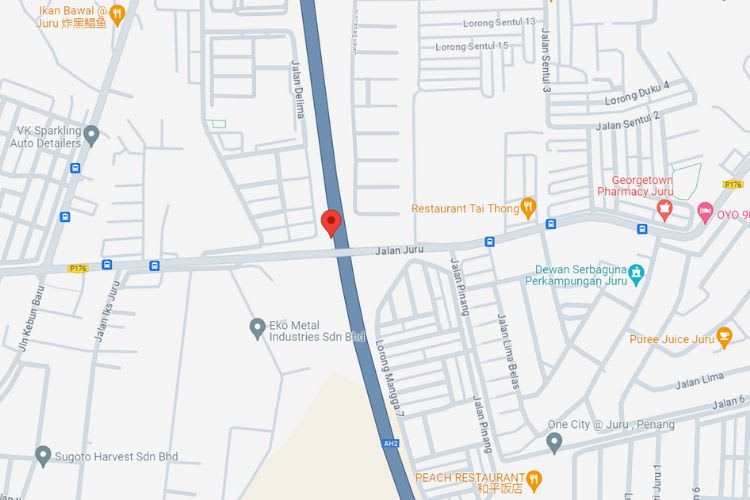 NSE KM146.6 Southbound off-side, Bukit Mertajam, Penang (after Juru Tol Plaza)