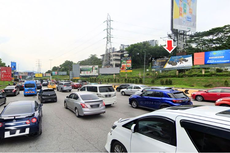 1 Panel Free Standing Billboard at LDP Highway, Petaling Jaya, Selangor (after Penchala Toll Plaza [A])
