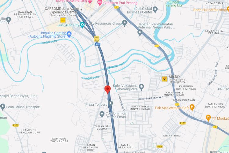 NSE KM145.6, Juru, Bukit Mertajam, Penang (right after Plaza Tol Juru)