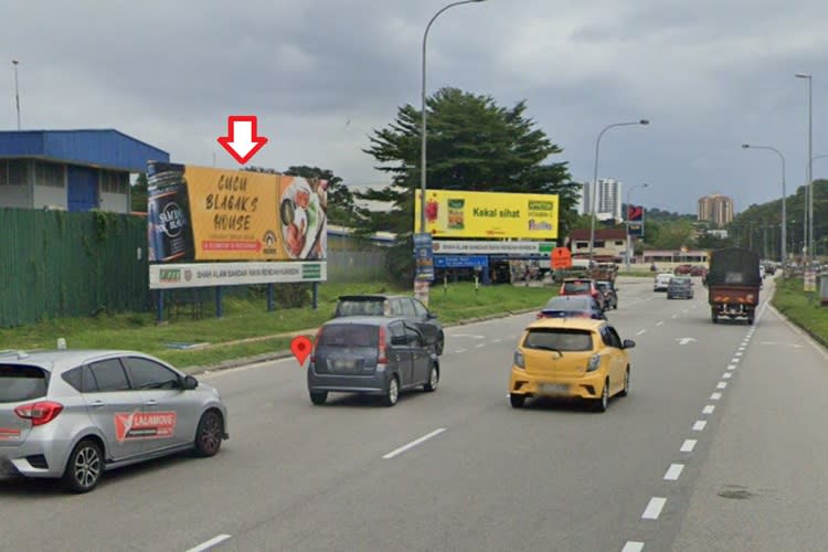 1 Panel Free Standing Billboard at Jalan Kuala Selangor, Sungai Buloh, Selangor (near SB Mall)