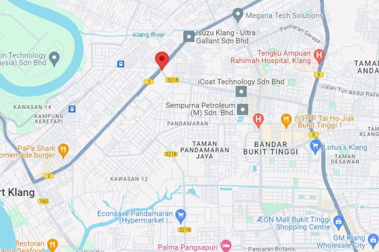 Persimpangan Raja Muda Musa / Port Klang, Klang, Selangor (near Kompleks Sukan Pandamaran [A])