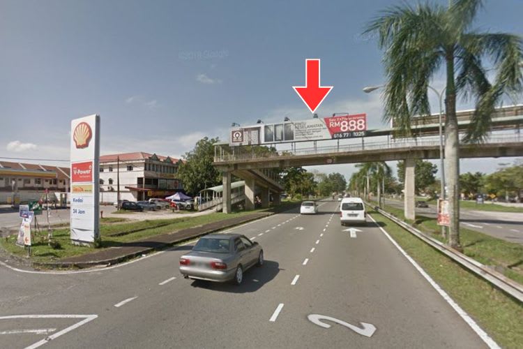 1 Panel Overhead Bridge Billboard at Jalan Kuantan-Gambang, Kuantan, Pahang (to Sultan Ahmad Shah Airport)