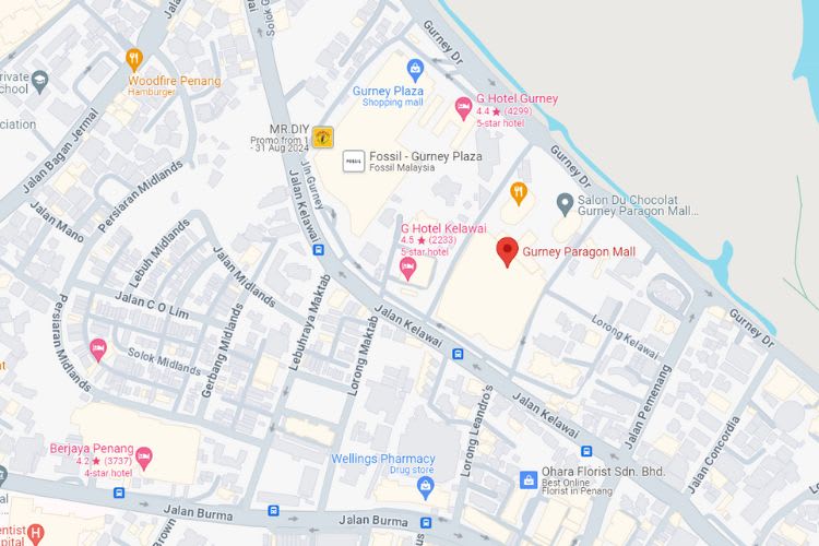 Gurney Paragon Mall Indoor, George Town, Penang