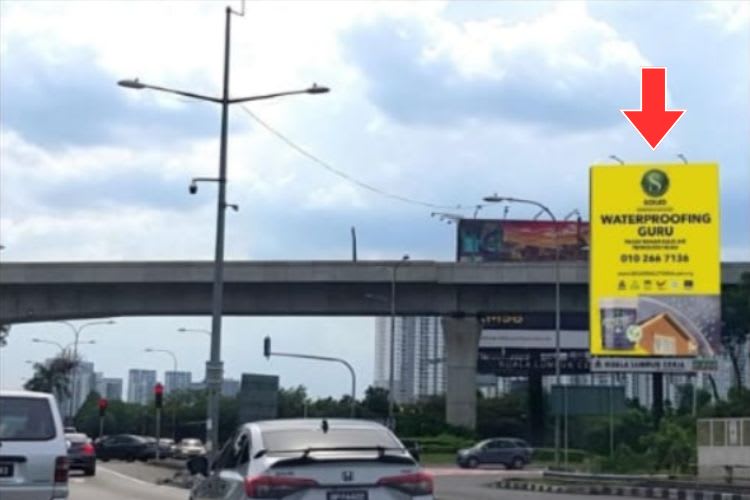 1 Sided Vertical Minipole Billboard at Lebuhraya Bukit Jalil, Sungai Besi Autoworld / Seri Kembangan, Bukit Jalil, Selangor (near Sungai Besi Autoworld)