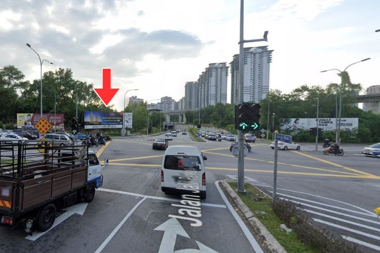 1 Panel Free Standing Billboard at Jalan Jalil Perkasa 1, Bukit Jalil, Kuala Lumpur, Selangor (near Station LRT Awan Besar)