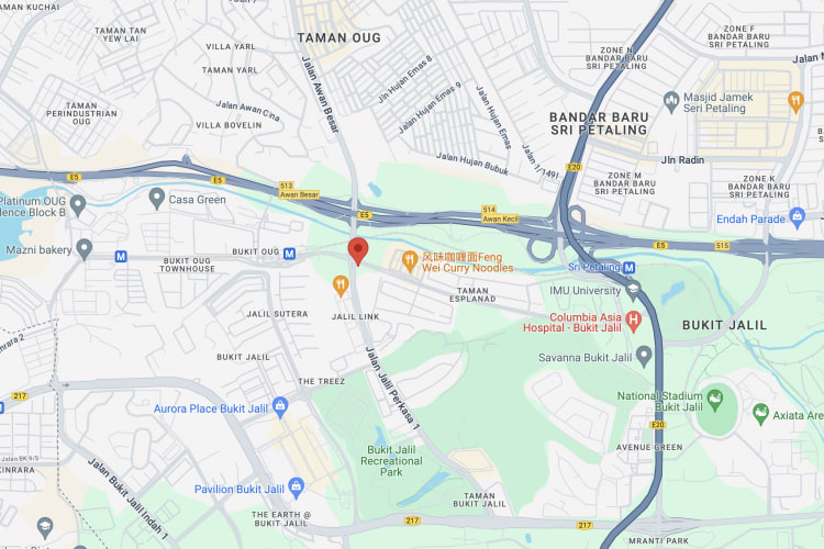 Jalan Jalil Perkasa 1, Bukit Jalil, Kuala Lumpur, Selangor (to Station LRT Awan Besar)
