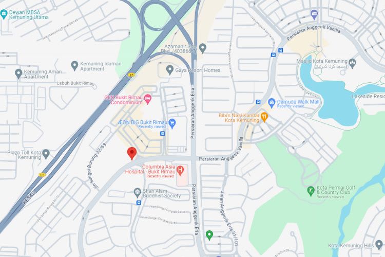 Persiaran Sungai Selangor, Bukit Rimau, Shah Alam, Selangor (opposite Shell Petrol Station)