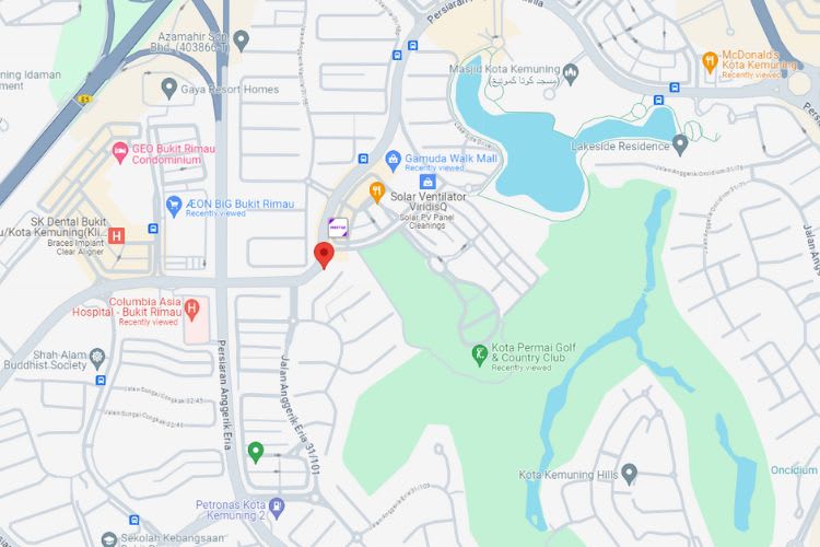 Persiaran Anggerik Vanilla, Kota Kemuning, Shah Alam, Selangor (near Gamuda Walk Mall, Aeon Mall Bukit Rimau & Columbia Asia Hospital)