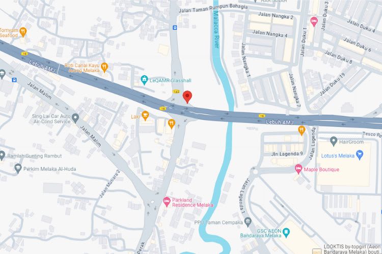 Lebuh AMJ / Jalan Bachang, Melaka (near Lotus Melaka)