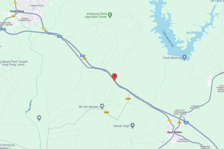 NSE Highway KM87.2, Ayer Hitam, Johor (SB off-side)