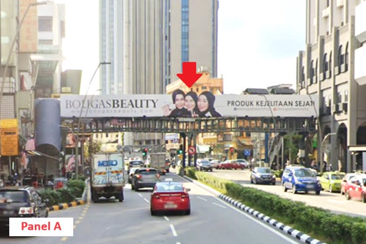 2 Sided Overhead Bridge Billboard at Jalan Tun Tan Cheng Lock, Kuala Lumpur (near Petaling Street)