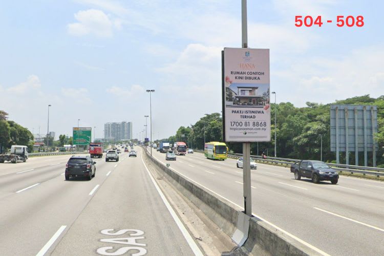 433 Panel Fixed Panel Street Bunting Billboard at KESAS Highway / Lebuhraya Shah Alam, Shah Alam, Selangor (Total 34.5km length)