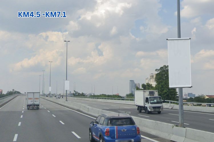 NPE / New Pantai Expressway, KM4.5-KM7.1, KM12-KM14, Kuala Lumpur