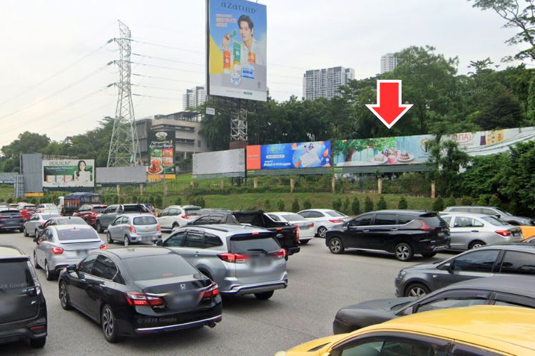 1 Panel Free Standing Billboard at LDP Highway, Petaling Jaya, Selangor (after Kepong Toll Plaza)