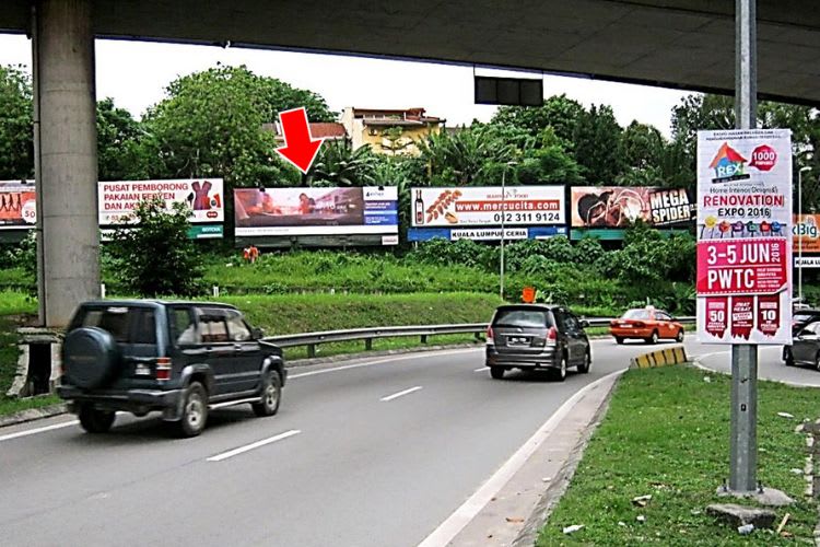 1 Panel Free Standing Billboard at LDP Highway, Kepong, Selangor ( just after U turn from  Kepong)