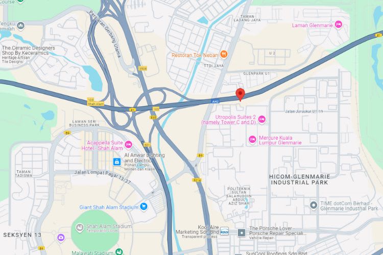 NKVE KM10, Shah Alam, Selangor (near HICOM Glenmarie Industrial Park)