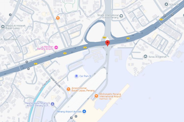 Jalan Tun Dr Awang, Penang International Airport exit roundabout, Bayan Lepas, Penang (flyover Jalan Sultan Azlan Shah)