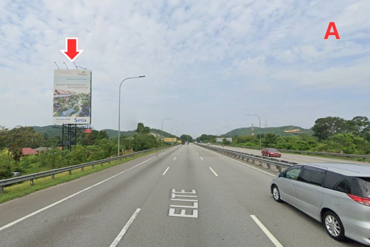 2 Sided Vertical Unipole Billboard at ELITE Highway KM 41.2, Sepang, Selangor