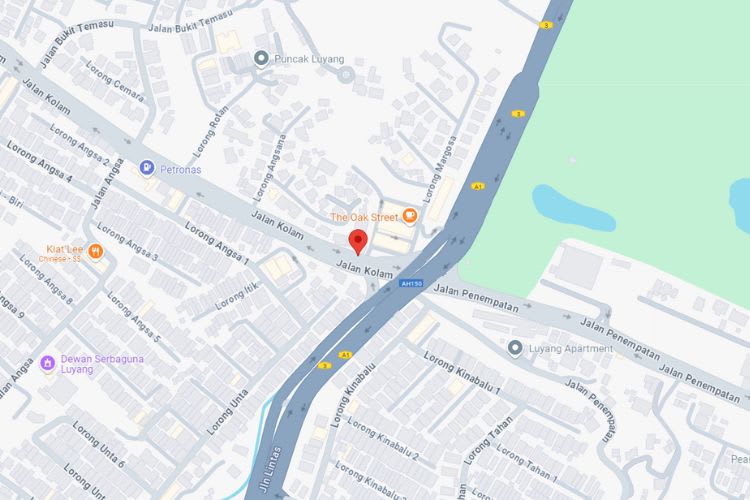 Jalan Kolam / Jalan Lintas, Taman Kinabalu, Kota Kinabalu, Sabah (near City Mall)