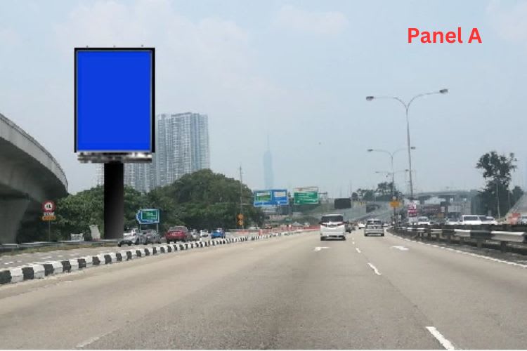 2 Sided Vertical Unipole Billboard at KL - Seremban Expressway / SMART, Taman Desa, Kuala Lumpur (at interchange SALAK & Setiawangsa - Pantai Expressway)