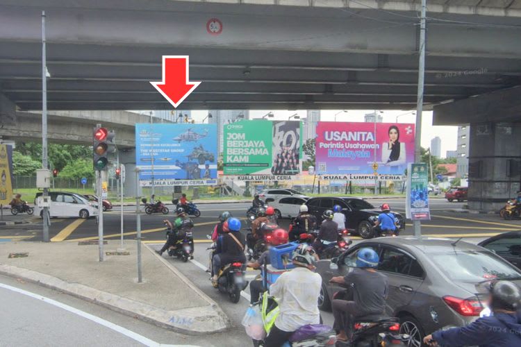 1 Sided Horizontal Minipole Billboard at Jalan Semarak / Jalan Tun Razak, Kuala Lumpur (near Intermark Mall)