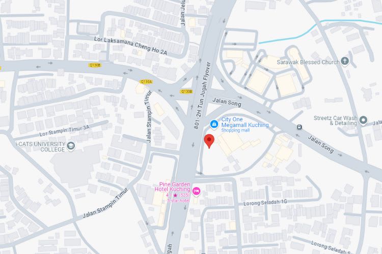 801-2H Jalan Tun Jugah & Jalan Tun Jugah flyover, Kuching, Sarawak (attached with CityOne Megamall)