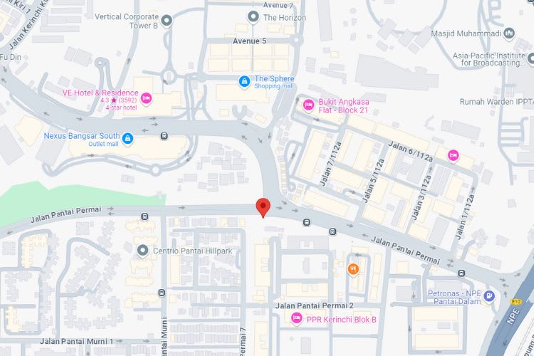 Jalan Pantai Permai / Jalan Kerinchi, Kuala Lumpur (from Bangsar South [A])