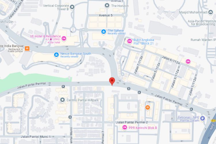 Jalan Pantai Permai / Jalan Kerinchi, Kuala Lumpur (from Bangsar South [B])