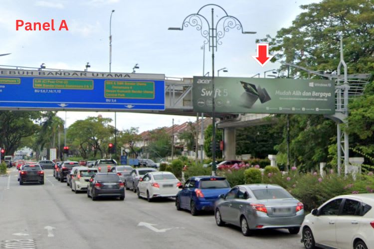 2 Sided Lightbox Billboard at Lebuhraya Bandar Utama, Petaling Jaya, Selangor (infront 1 Utama Shopping Mall)