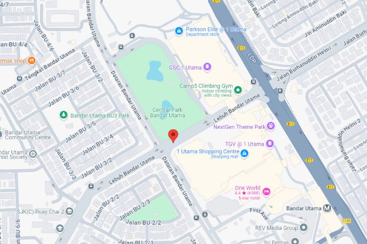 Lebuhraya Bandar Utama, Petaling Jaya, Selangor (infront 1 Utama Shopping Mall)