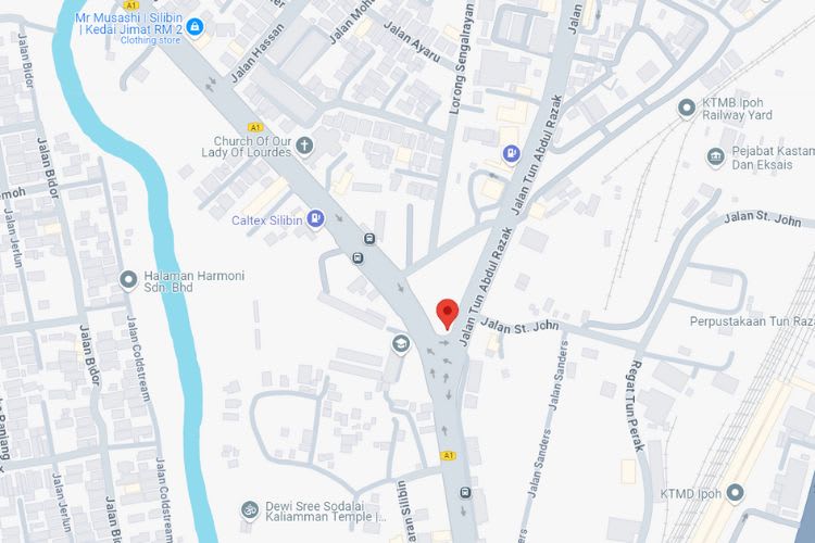 Jalan Tun Abdul Razak / Jalan Silibin, Ipoh, Perak (infront Wesley Methodist School)