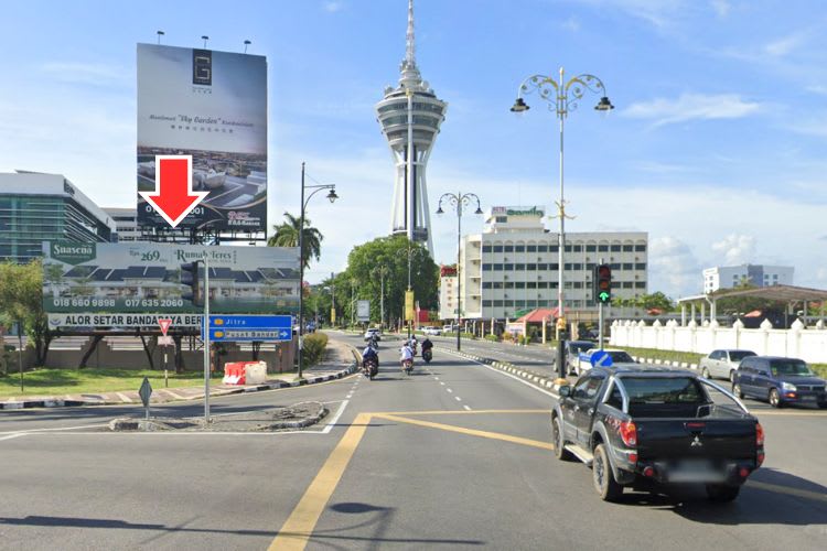 1 Panel Free Standing Billboard at Darul Aman Highway / Jalan Tunku Abdul Rahman Putra, Alor Setar, Kedah (near Alor Setar Tower)