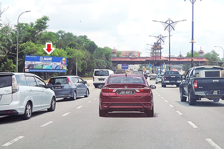 1 Panel Free Standing Billboard at Jalan Kota Tinggi, Johor Bahru, Johor