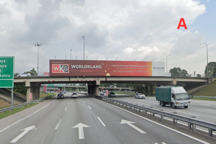 2 Sided Overhead Bridge Billboard at NKVE KM0.2, Shah Alam, Selangor (near Shah Alam Sekysen 13)