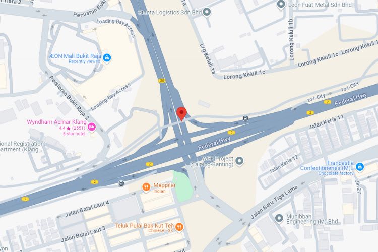 Selat Klang Highway, Klang, Selangor (near Aeon Mall Bukit Raja)