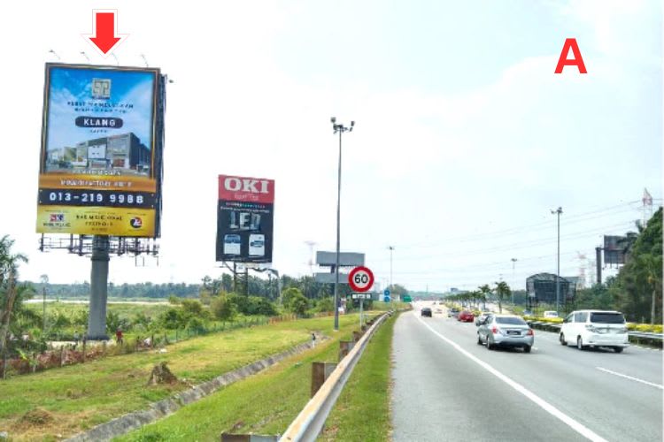 2 Sided Unipole Billboard at KLIA Exressway / Lebuhraya Putrajaya-Dengkill-KLIA, Tanjung Dua Belas, Selangor (near Plaza Tol KLIA)