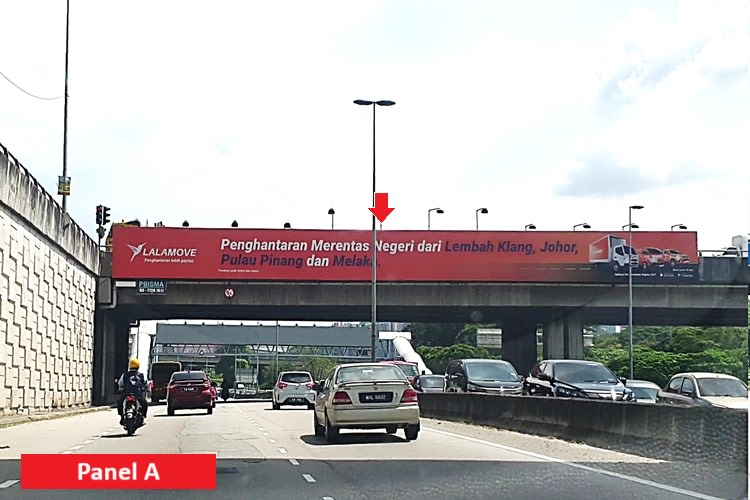 2 Sided Overhead Bridge Billboard at Jalan Kuala Selangor, Sungai Buloh, Selangor (beside KTM Sungai Buloh)