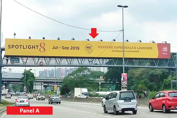 2 Sided Overhead Bridge Billboard at Jalan Kuala Selangor, Sungai Buloh, Selangor (next to KTM/MRT Sungai Buloh)