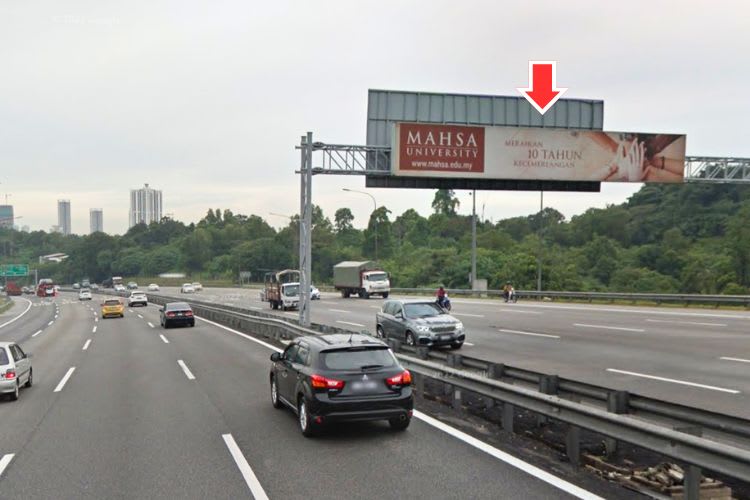 1 Panel Horizontal Mini Gantry Billboard at NKVE KM20.9, Petaling Jaya, Selangor (near Kota Damansara)