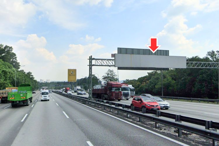 1 Panel Horizontal Mini Gantry Billboard at NKVE KM21.4, Petaling Jaya, Selangor (along Perdana Damansara & Kota Damansara)