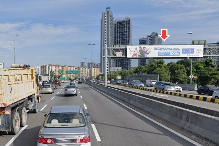1 Panel Mini Gantry Billboard at LDP KM19.7, Puchong, Selangor (interchange Bandar Sunway & KESAS)