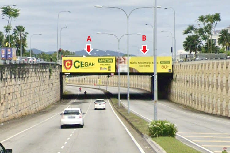 1 Panel Overhead Bridge Billboard at Jalan Rahang / Jalan Senawang, Seremban, Negeri Sembilan (Nearby Lotus's Seremban Jaya, towards Seremban town)