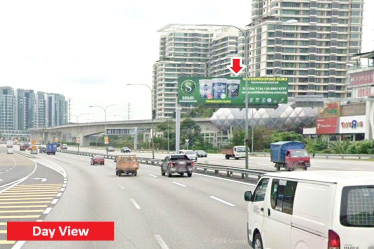 1 Sided Mini Gantry Billboard at Federal Highway KM18.1, Subang, Selangor (near Empire Subang)