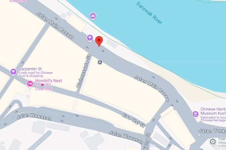 Jalan Main Bazaar, Kuching, Sarawak (4 panels)