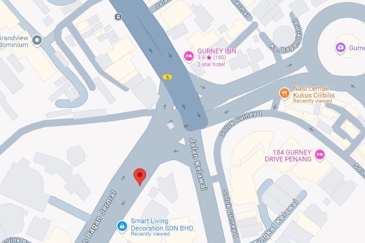 Jalan Bagan Jermal, Georgetown, Penang (5 panels)