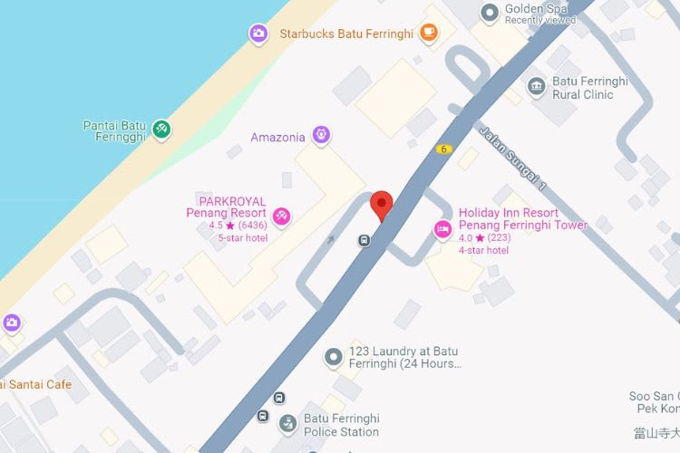 Jalan Batu Ferringhi, Batu Ferringhi, Penang (4 panels)