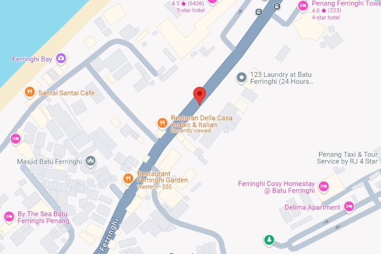 Jalan Batu Ferringhi, Batu Ferringhi, Penang (5 panels)